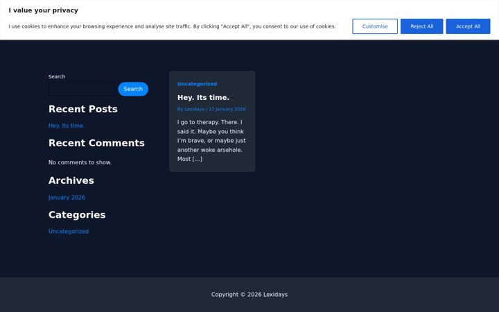 Screenshot of lexidays.com