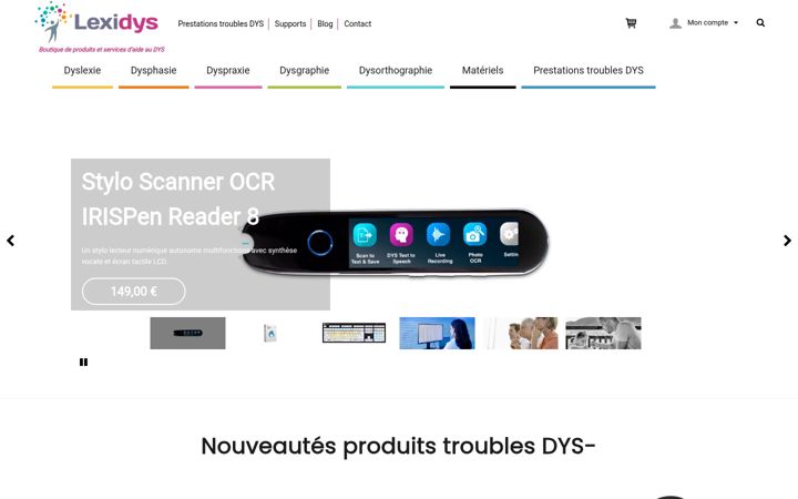 Screenshot of lexidys.com