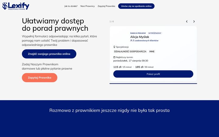 Screenshot of lexify.pl
