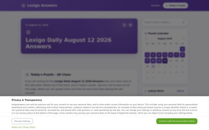 Screenshot of lexigoanswers.com