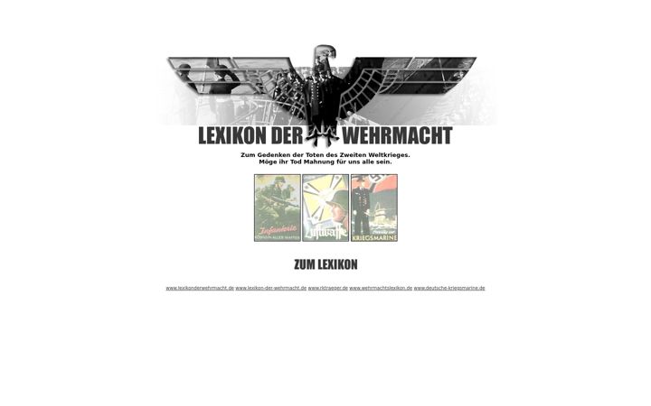 Screenshot of lexikon-der-wehrmacht.de