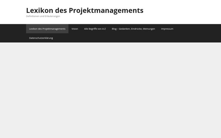 Screenshot of lexikon-des-projektmanagements.de