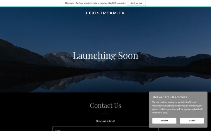 Screenshot of lexistream.tv