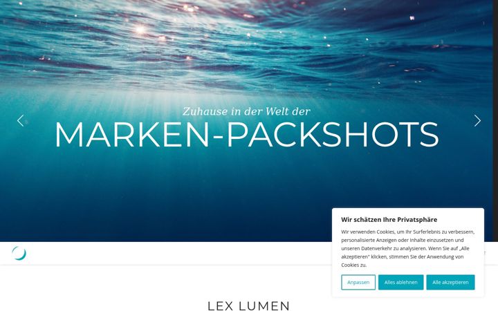 Screenshot of lexlumen.de