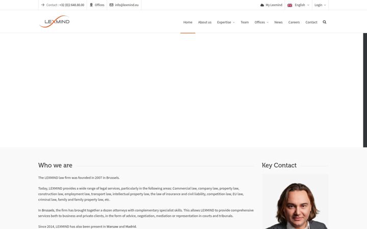Captura de pantalla de lexmind.co