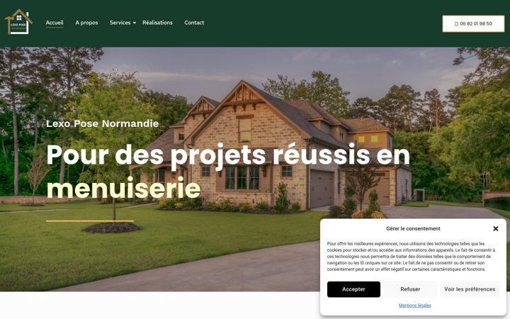 Screenshot of lexo-pose.com