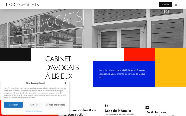 Screenshot of lexoavocats.fr