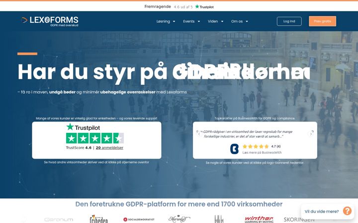 Screenshot of lexoforms.com
