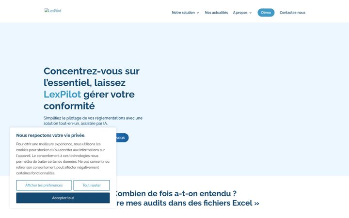 Screenshot of lexpilot.fr