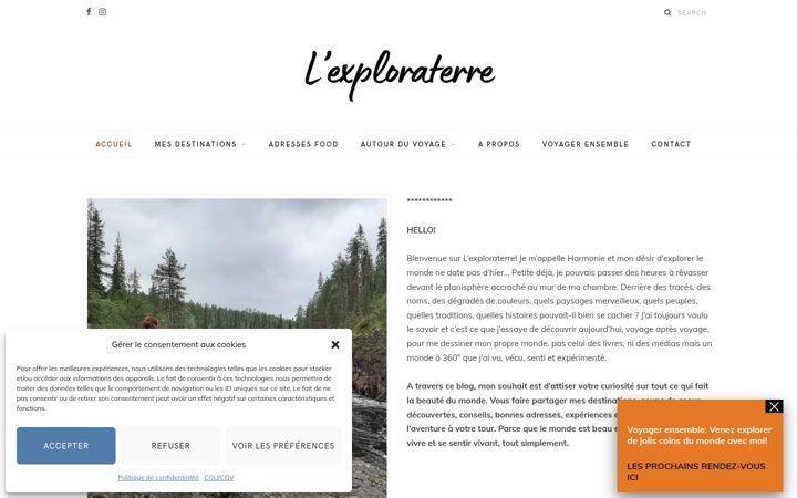 Screenshot of lexploraterre.net