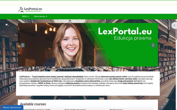 Screenshot of lexportal.eu