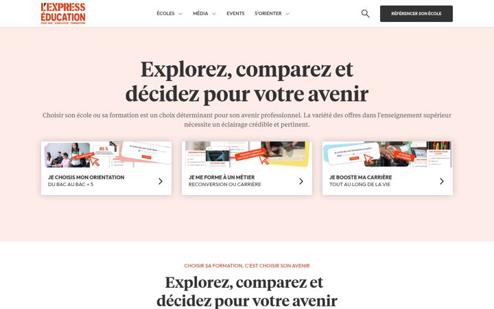 Screenshot of lexpress-education.com