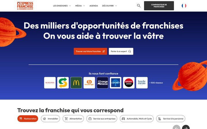 Screenshot of lexpress-franchise.com