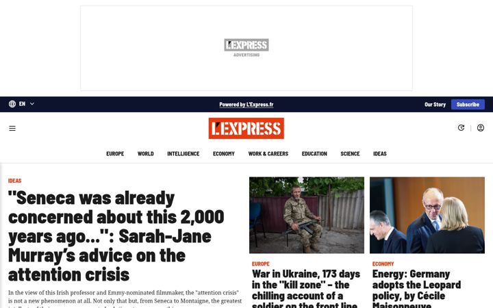 Screenshot of lexpress.eu