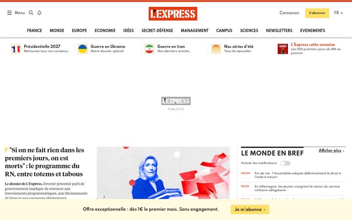 Screenshot ta' lexpress.fr
