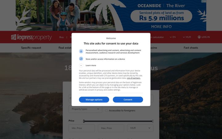 Screenshot of lexpressproperty.com