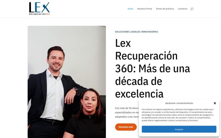 Screenshot of lexrecupera360.com