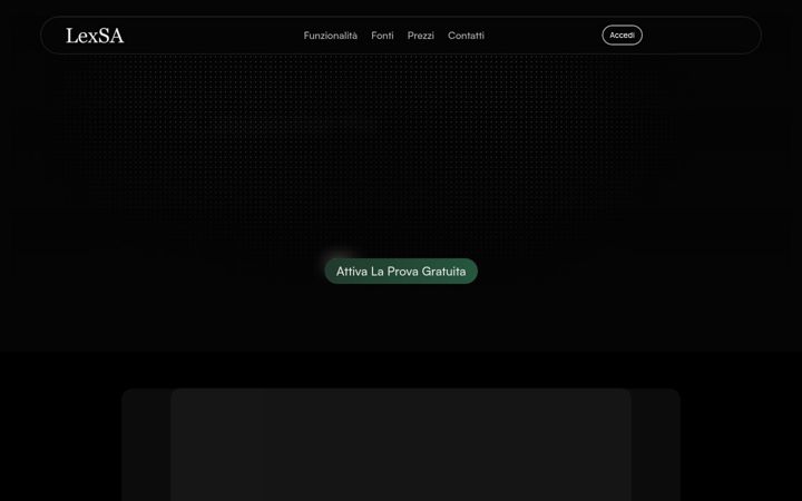 Screenshot ta' lexsa.ai