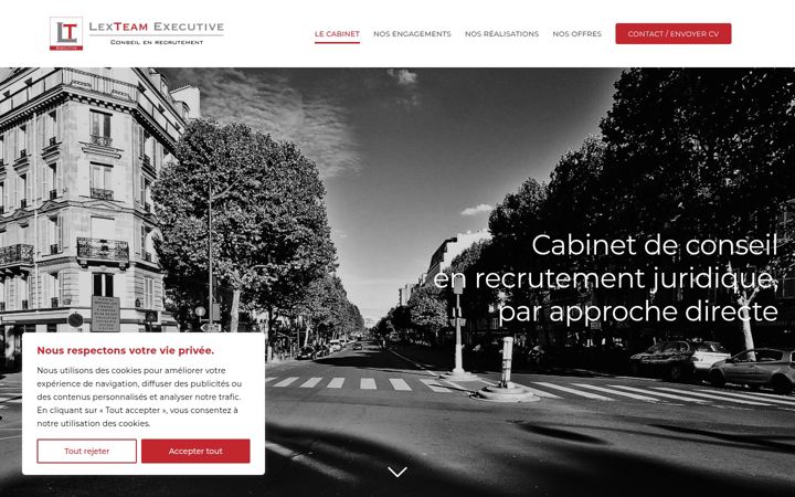 Screenshot of lexteam-executive.com