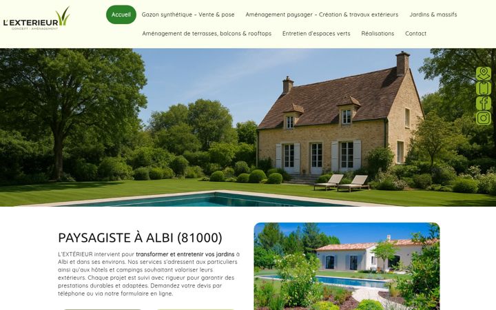 Screenshot of lexterieur-amenagement.fr