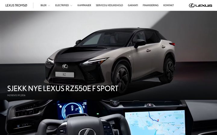 Screenshot of lexustromso.no
