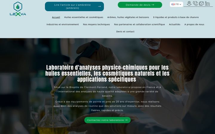 Screenshot of lexva-analytique.com