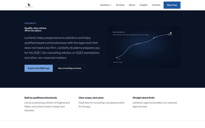 Screenshot of lexverity.co.uk