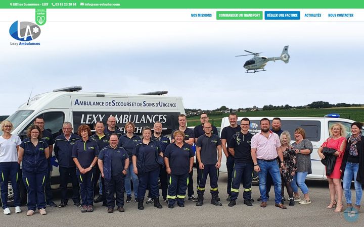 Screenshot of lexyambulances.com