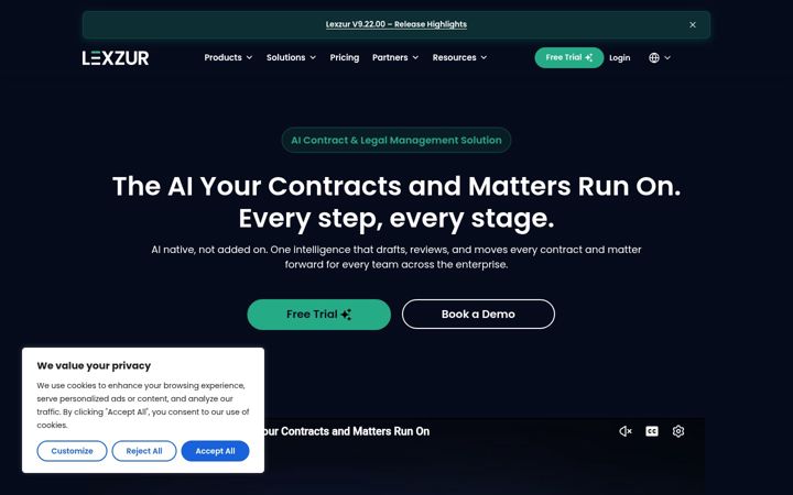 Screenshot of lexzur.com