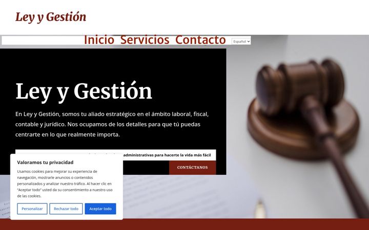 Screenshot of leygestion.com