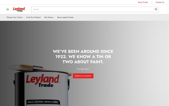 Screenshot of leylandtrade.com