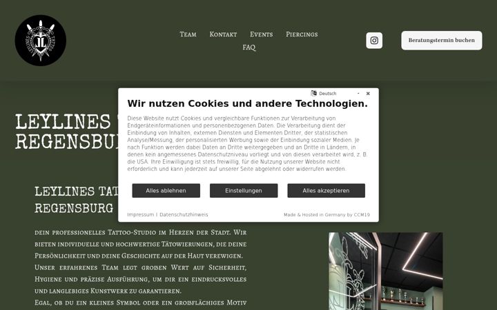 Screenshot of leylinestattoo.de