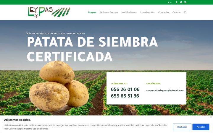 Screenshot of leypas.com