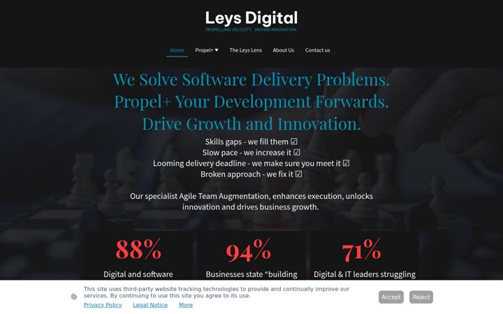 Screenshot of leys.digital