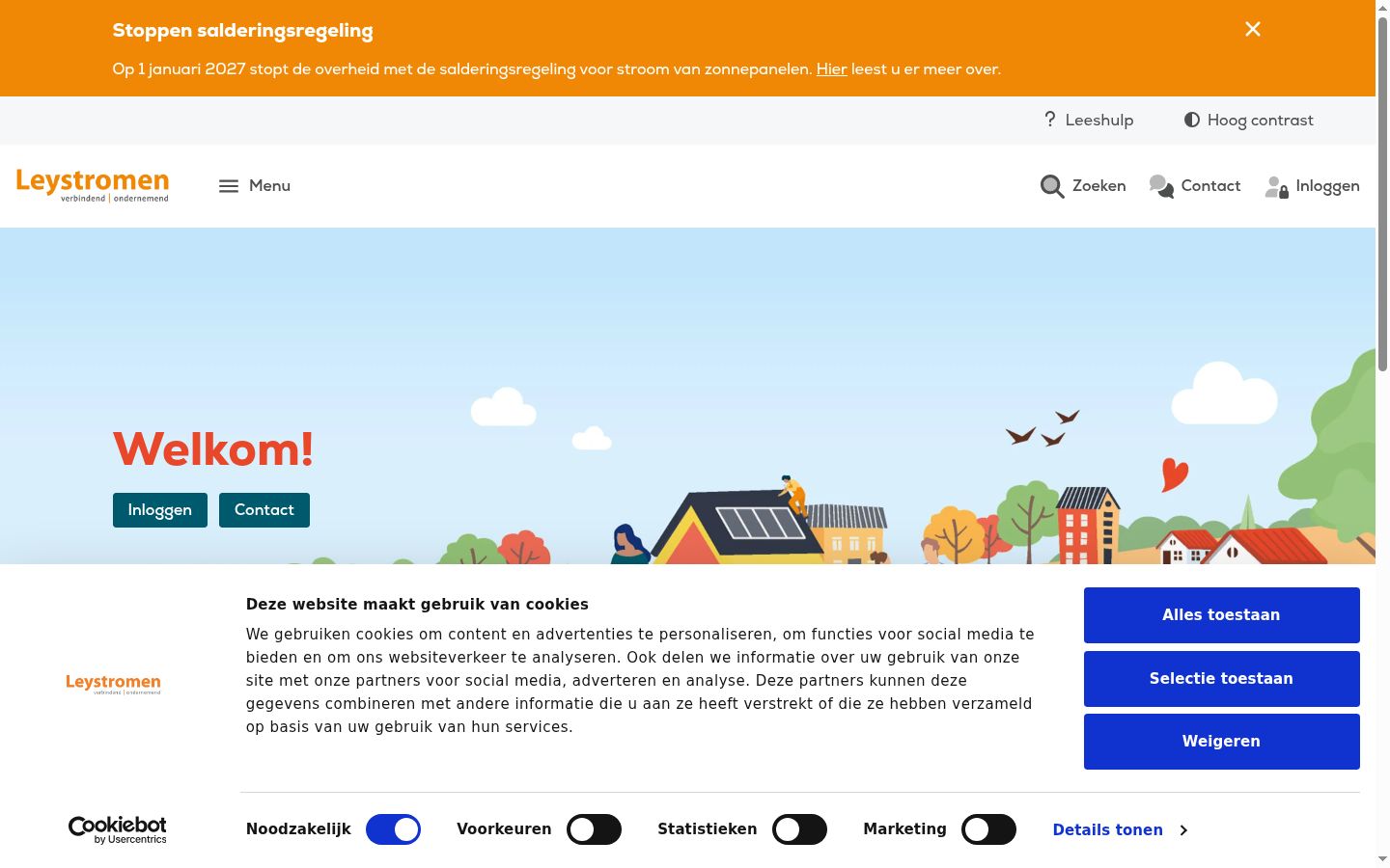 Screenshot tal-banner tal-kunsens muri qabel kwalunkwe interazzjoni