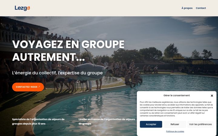 Screenshot of lez-go.fr