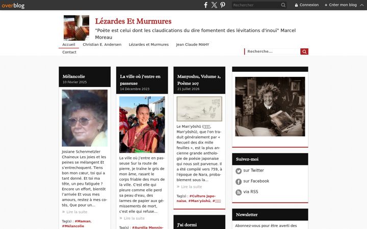 Screenshot of lezardes-et-murmures.com