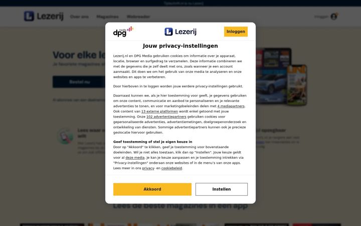 Screenshot του lezerij.nl