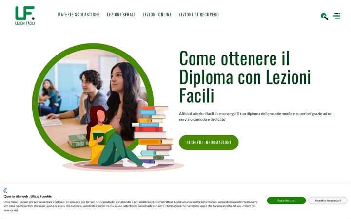 Screenshot of lezionifacili.it
