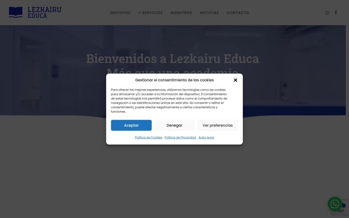 Screenshot of lezkairueduca.com
