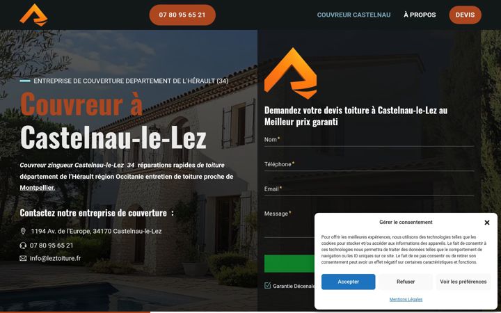 Screenshot of leztoiture.fr