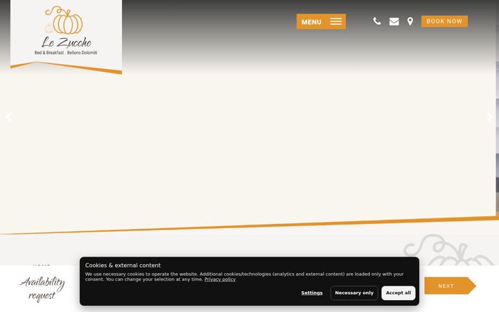 Screenshot of lezucchebelluno.com