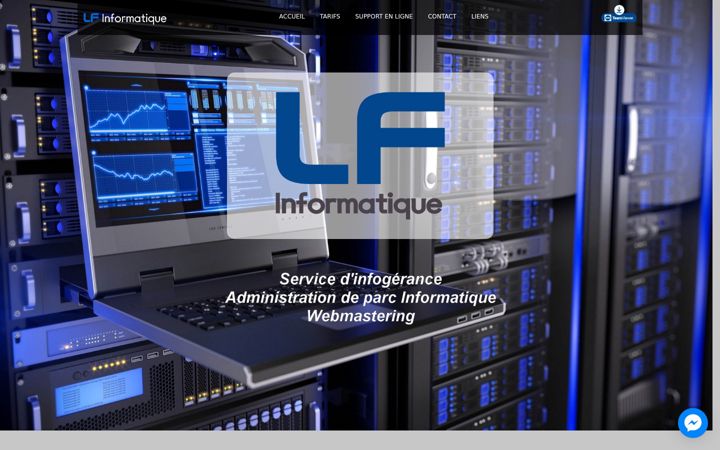 Screenshot of lf-informatique.fr