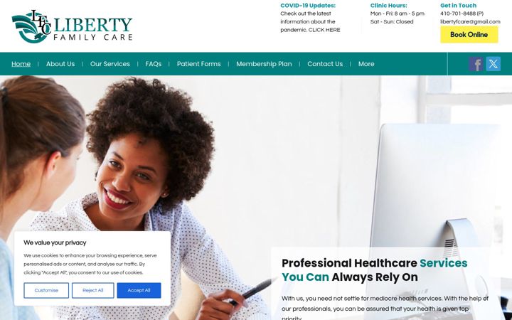 Screenshot of lfamilycare.com