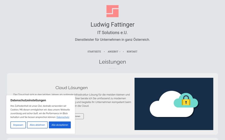 Screenshot of lfattinger.com