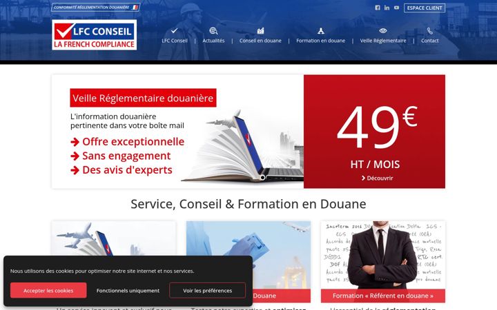 Screenshot of lfc-conseil.fr