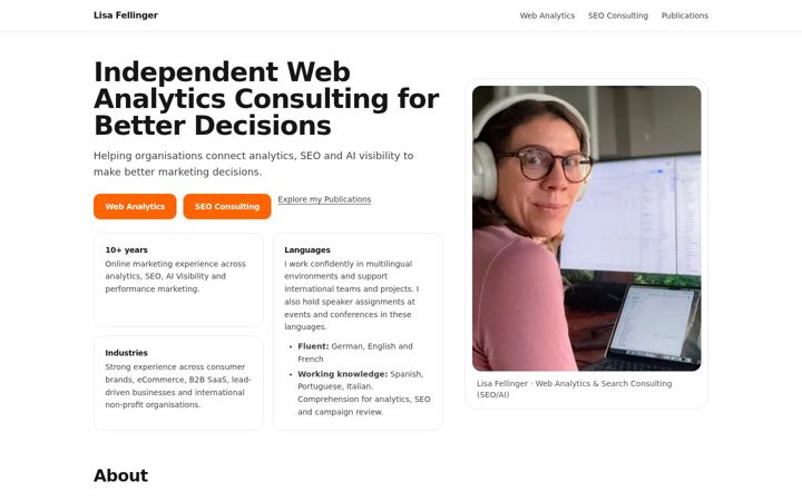 Screenshot of lfellinger.com