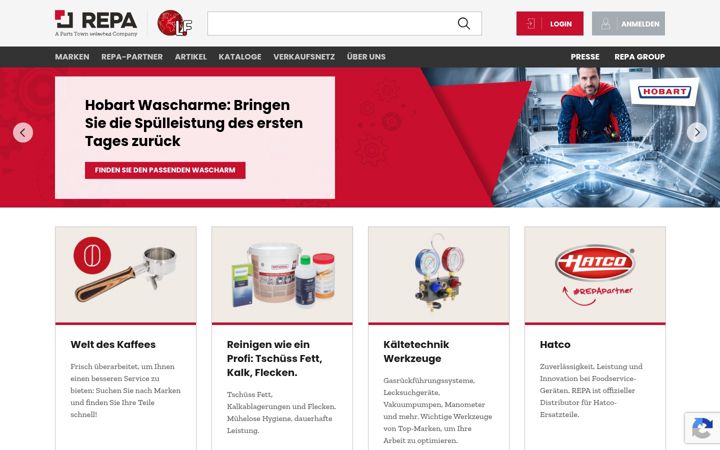 Screenshot of lfersatzteile724.ch