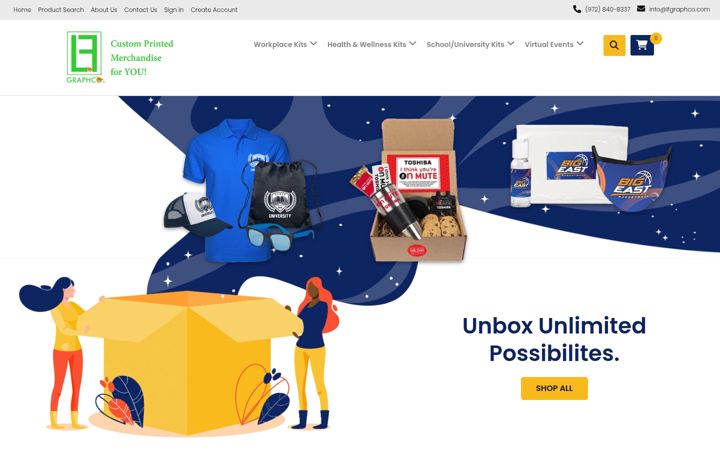 Screenshot of lfgraphcopromo.com