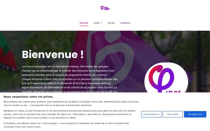 Screenshot of lfi24.fr
